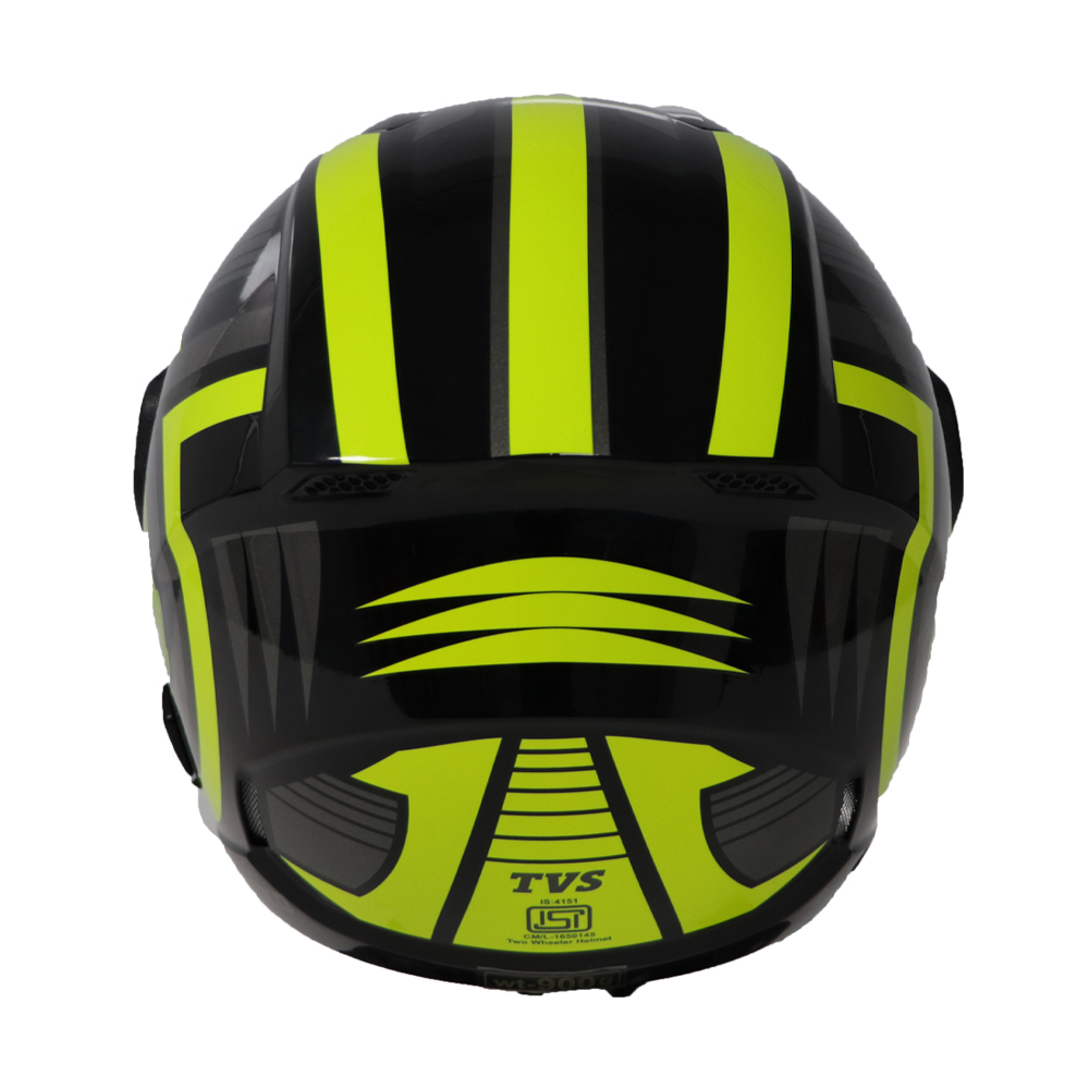 TVS Half Face Helmet Yellow G3 Stylish & Lightweight Protection